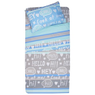 Πάπλωμα Σετ Κούνιας 110x150 Viopros Μόργκαν Σιέλ